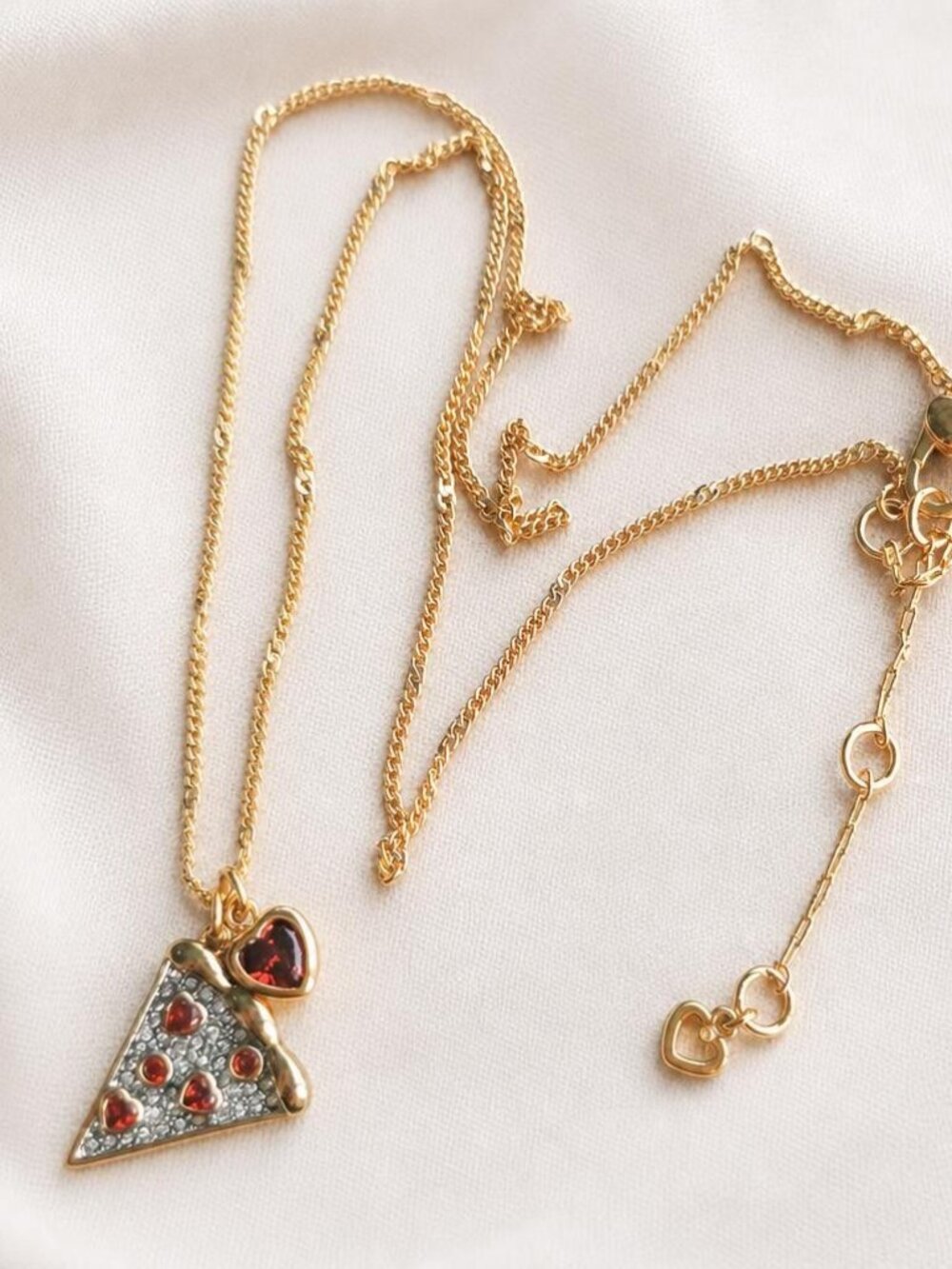 Kate Spade Pizza My Heart Gold Pendant Necklace